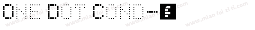 One Dot Cond字体转换